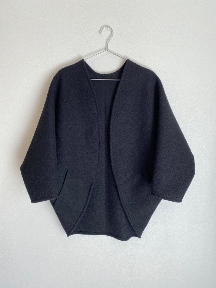 Boiled Wool - The Maybe Wrap, with Pockets