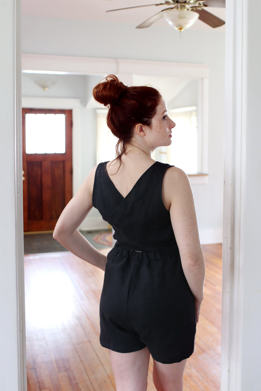 Linen - Romper, Sleeveless
