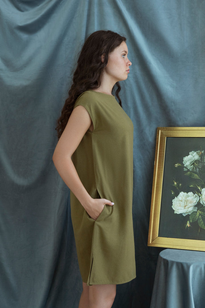 Raw Silk - Boxy Dress, Standard Length