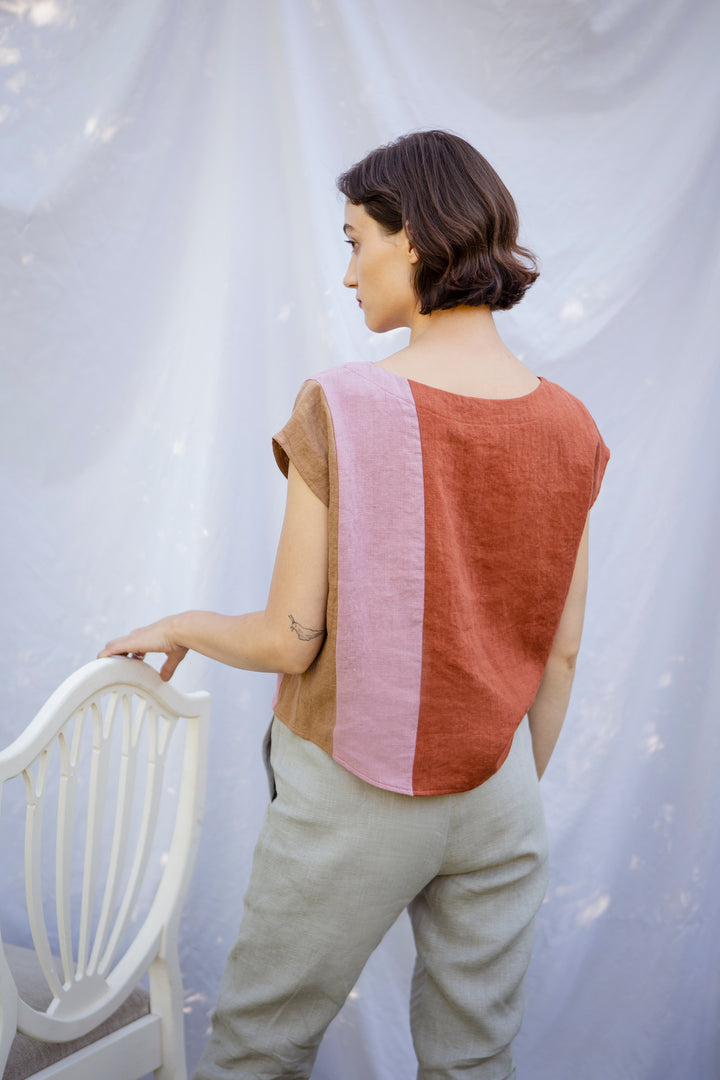 Linen - Jogger, Full Length, Elastic/Drawstring Waist