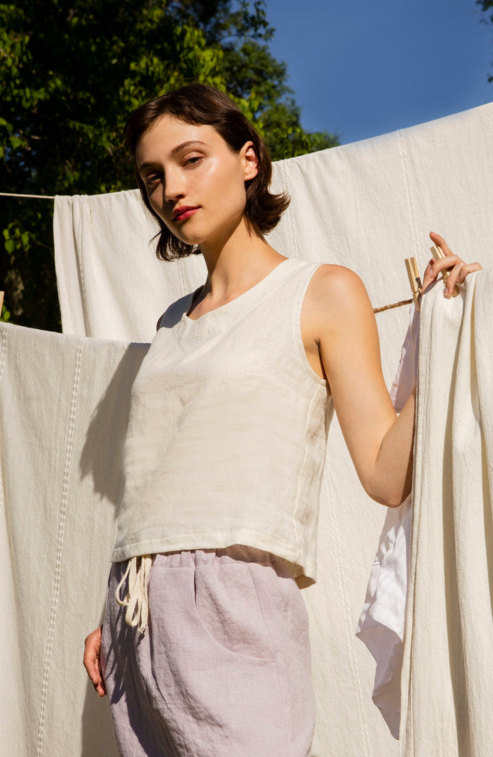 Linen - Tank Top, Short Length