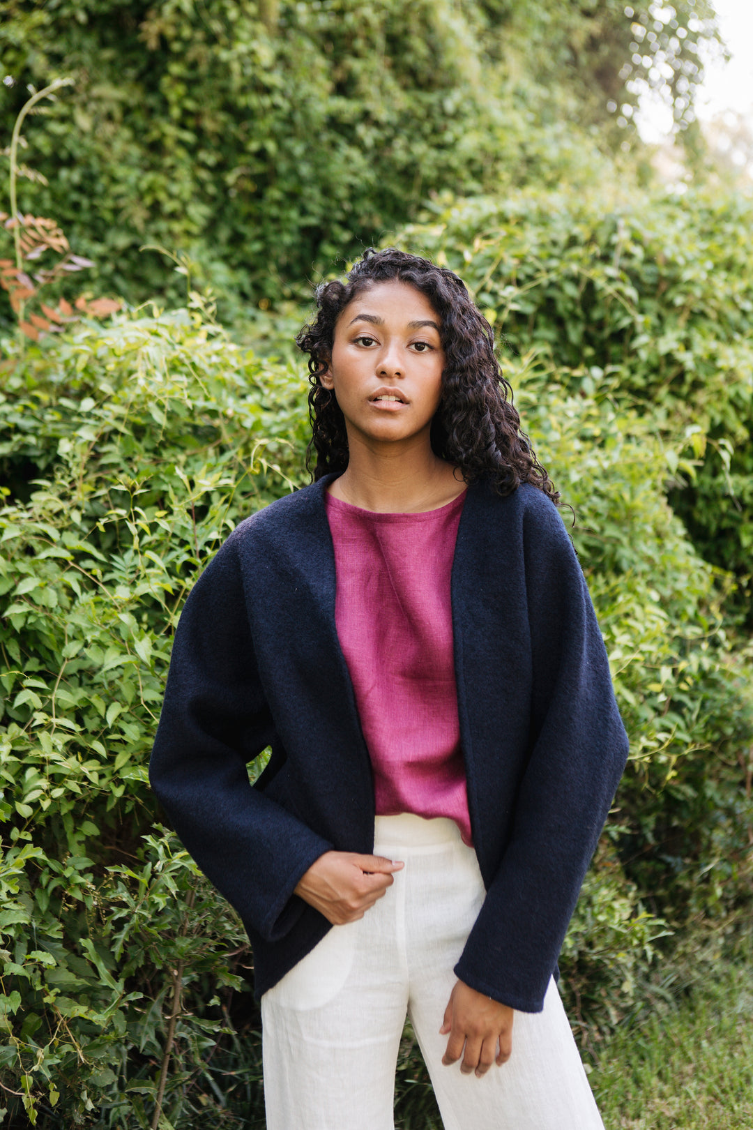 Boiled Wool - The Maybe Wrap, with Pockets